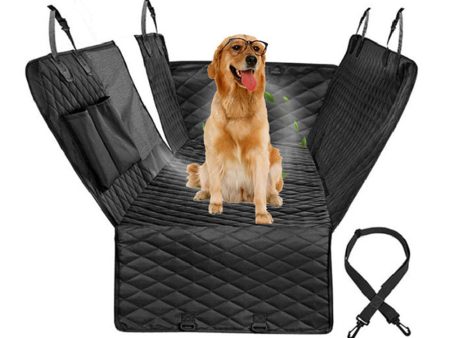 cwd007 Dog Car Seat Cover Splash-proof Dog Seat Cover Nonslip Dog Hammock  Anti-scratch Protection Cover for Cars Back Seat with 2 Pockets For Cheap