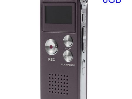 SK-012 Portable Rechargeable 8GB Digital Voice Recorder MP3 Player Support U-disk Online Sale