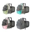 LDLC QS-067 Contrasting Color Pet Backpack Breathable Dog Cat Shoulders Bag Outdoor Travel Pet Carrier Hot on Sale