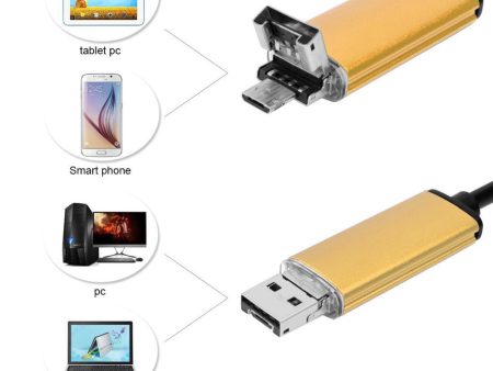 AN99 5M 7mm 6-LED Android PC USB Waterproof Endoscope Inspection Video Camera Online Hot Sale