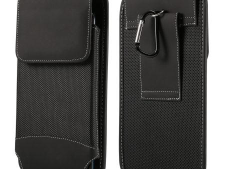 6.5 inch Universal Wear-resistant Oxford Cloth Phone Case Pouch with Belt Clip for iPhone Samsung Huawei Etc. Sale